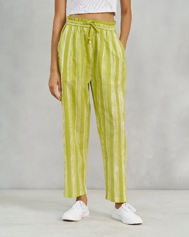 Areca Pants - Lime & Ivory Stylish Men's Neon