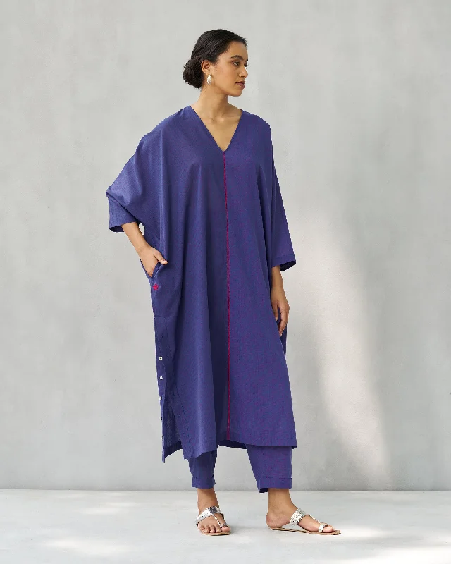 Jacaranda Kaftan - Purple & Berry Artistic Men's Avant