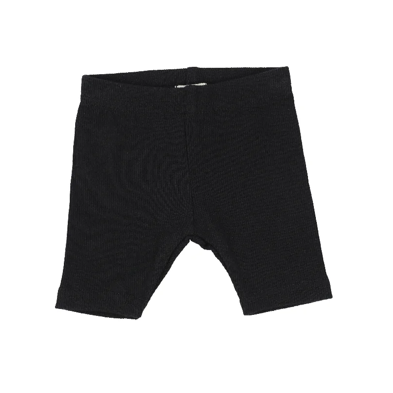 Lil Leggs Black Ribbed Shorts [Final Sale] Bold Men's Animal