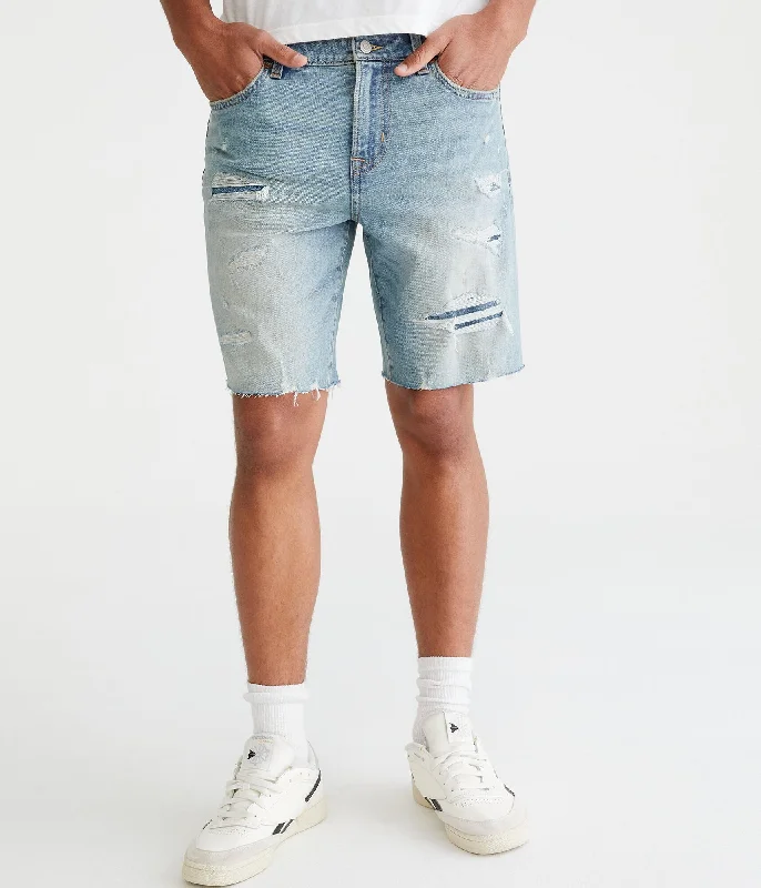 Aeropostale Premium Air Denim Shorts 9" Practical Men's Quick