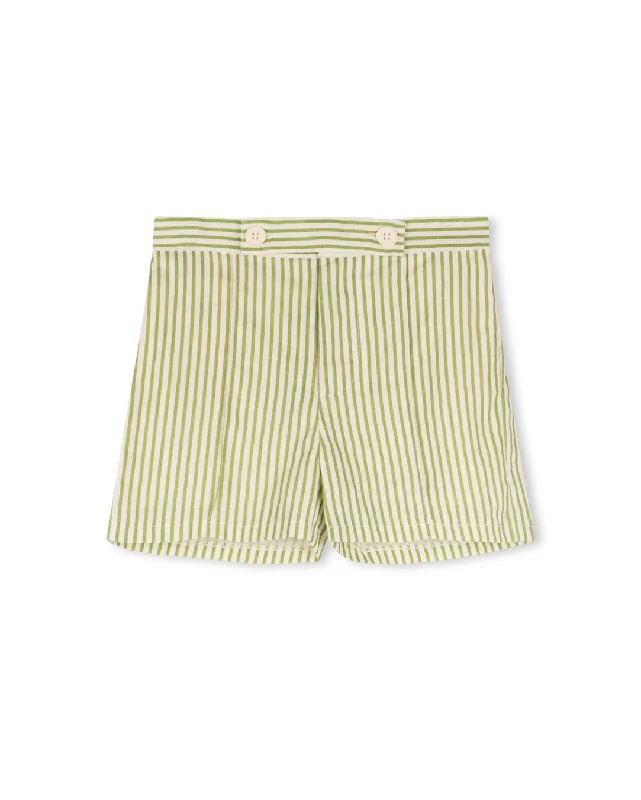 HARPER JAMES GREEN STRIPED SHORTS Bohemian Men's Free