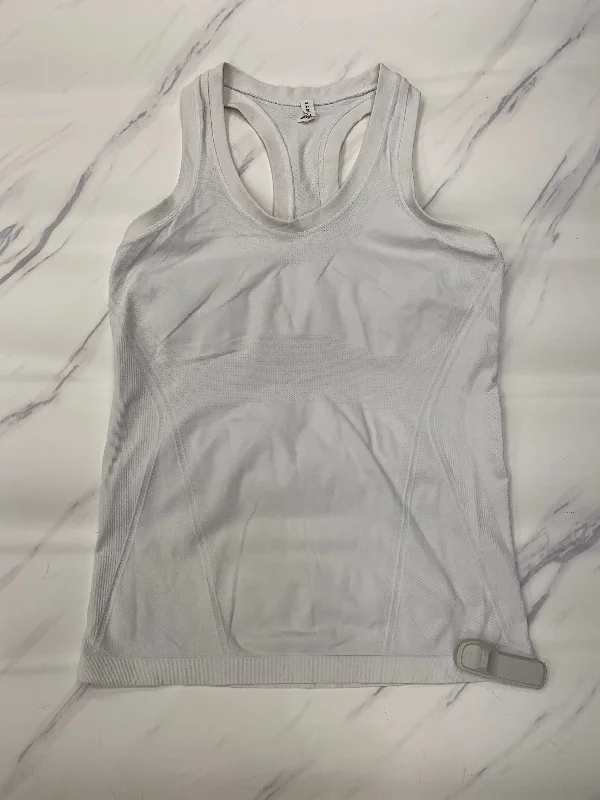 Athletic Tank Top By Athleta In White, Size: M Casual Men's Loose