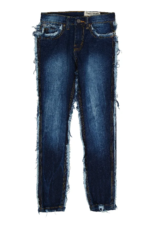 Boys Frayed Slim Jeans Modern Men's 