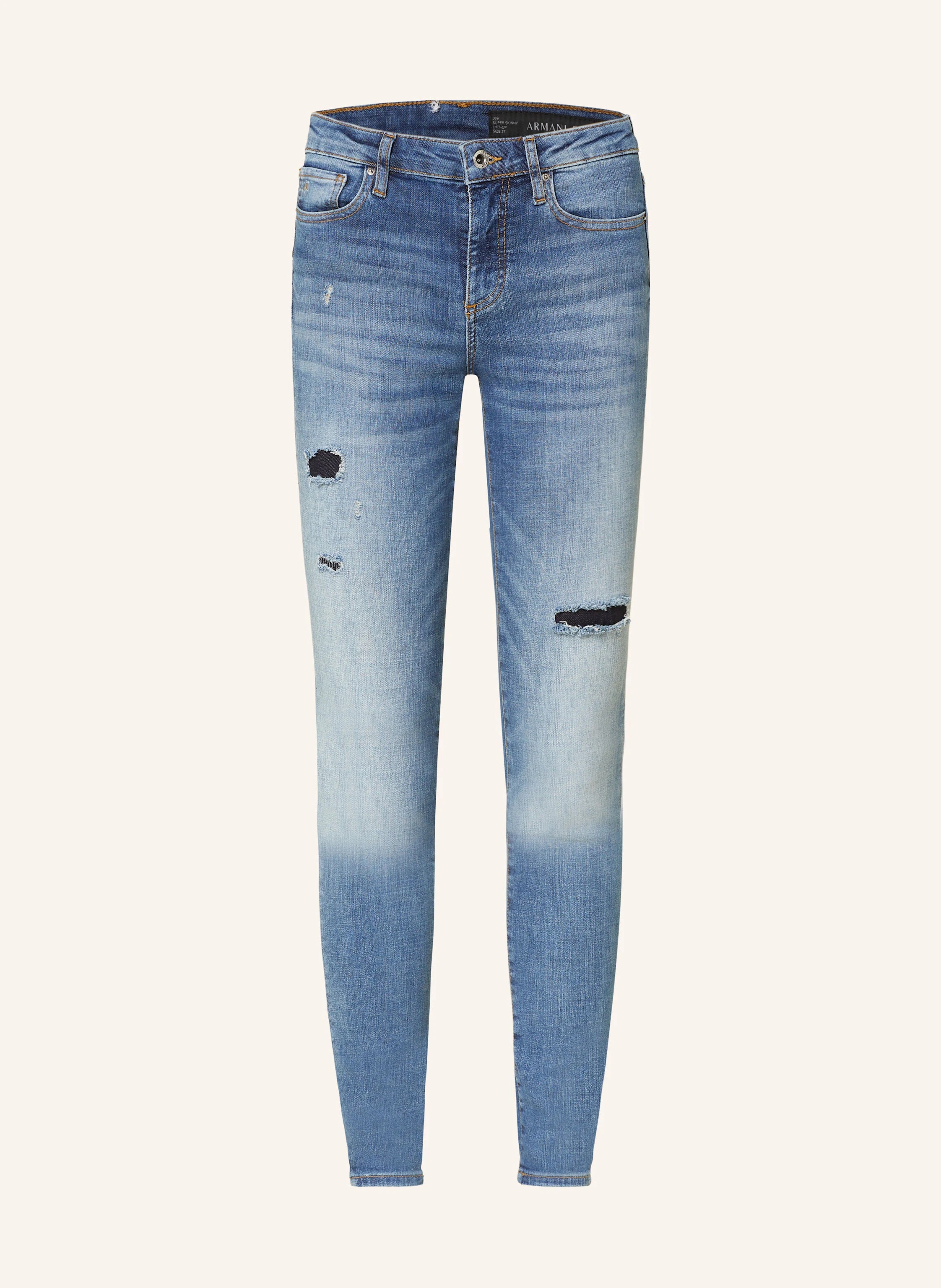 Armanin Exchange Ladies Jeans-Denim Blue Edgy Men's Punk