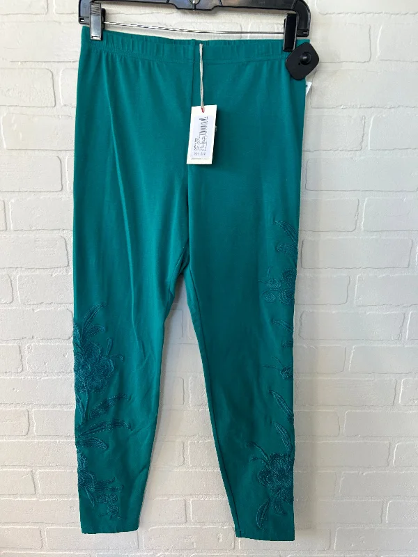 Pants Leggings By Johnny Was In Green, Size: 4 Cool Men's Skate