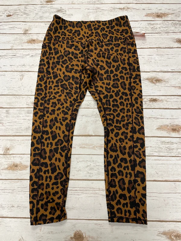 Athletic Leggings By Cme In Animal Print, Size: Xl Gym