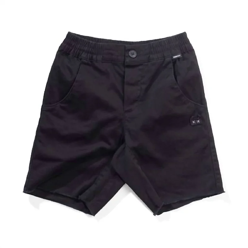 Boy's Kracker Short In Black Masculine Men's Thick