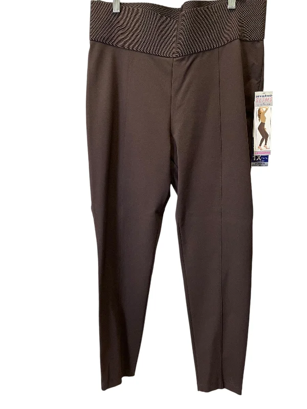 Pants Leggings By Nygard Peter In Brown, Size: 16 Sleek Men's Metallic