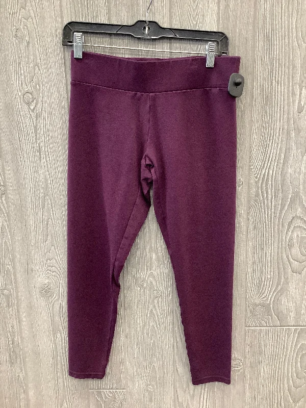 Pants Leggings By Loft In Purple, Size: S Polished Men's Satin