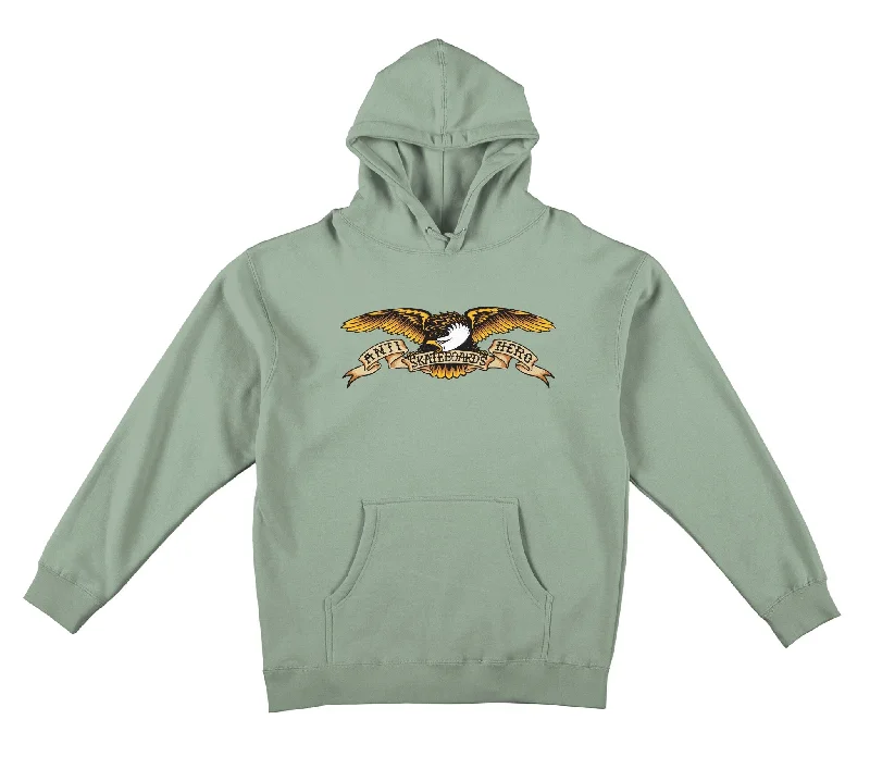 Anti Hero Men's Eagle Hoodie  - Sage Stylish Men's Tropical 