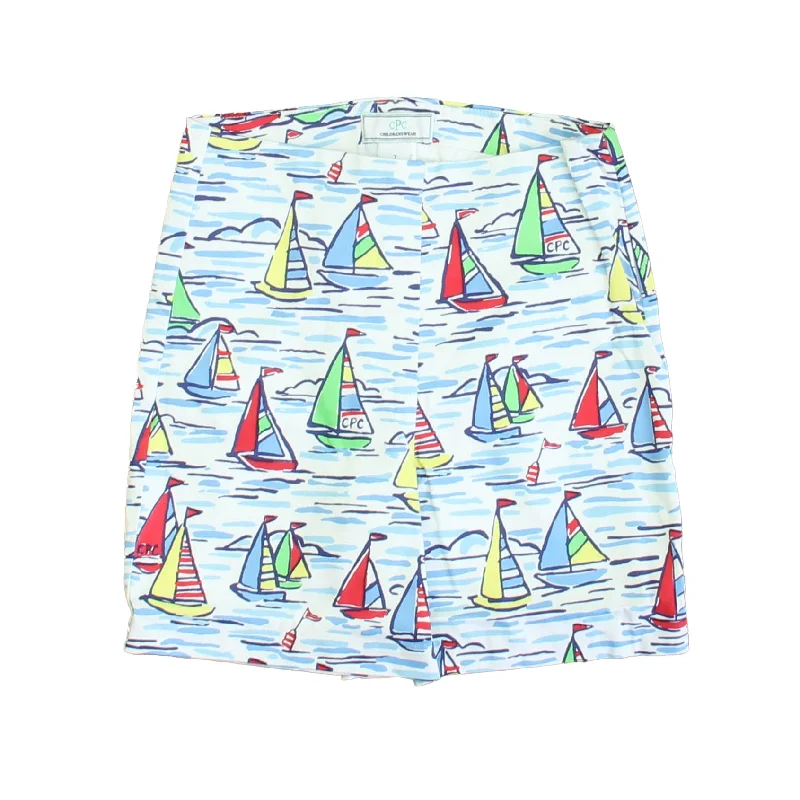 Classic Prep Girls Rainbow Fleet Print Shorts Size: 6-14 Years Dynamic Men's High