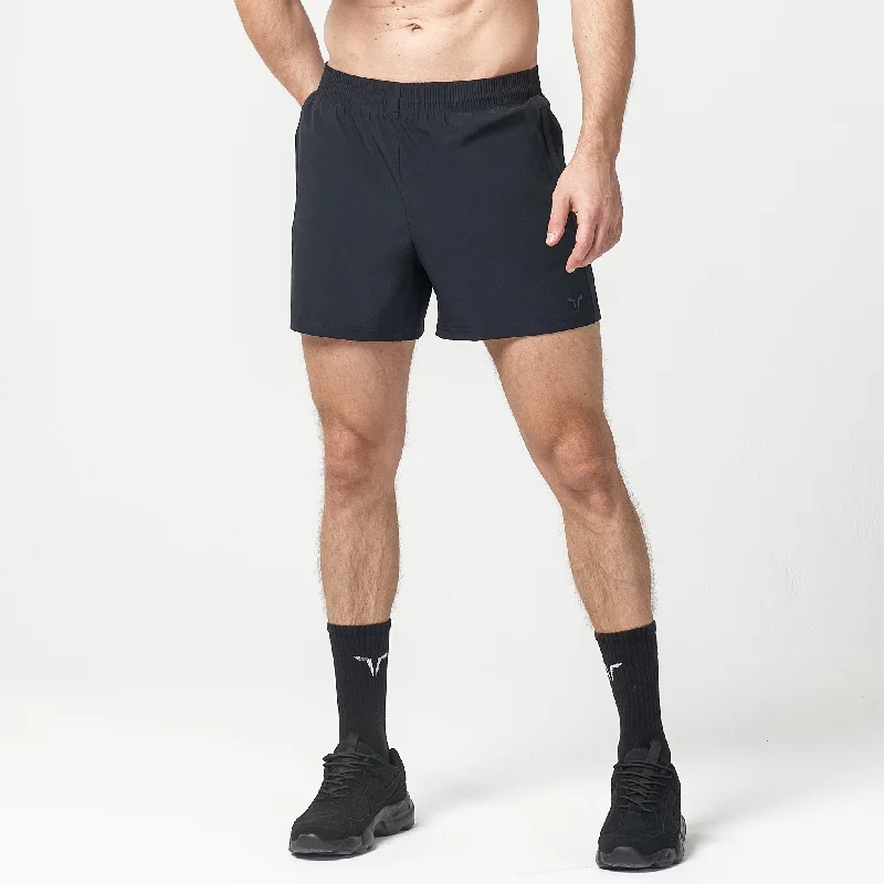 LAB360° 5 Inch Superstretch Shorts - Black Traditional Men's Wool