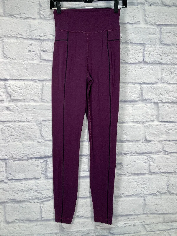 Athletic Leggings By Lululemon In Purple, Size: S Sleek Men's Metallic