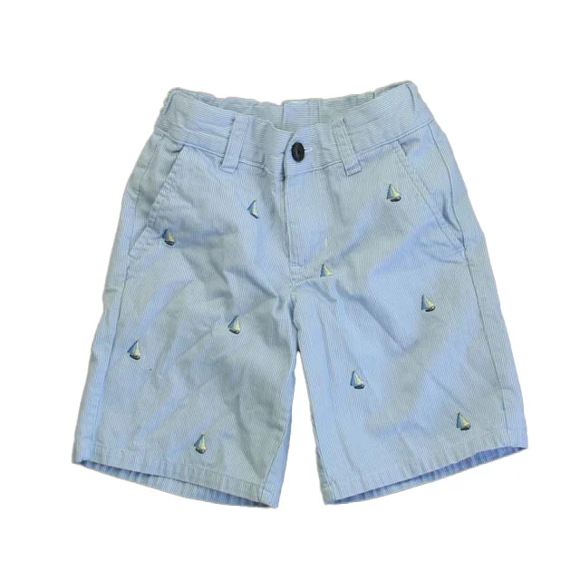 Janie and Jack Girls Blue Sailboats Shorts Unique Men's Upcycled