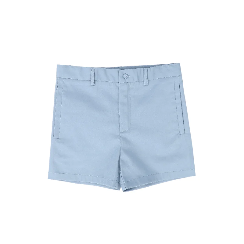 BACE COLLECTION BLUE POPLIN SHORTS Cclassic Men's Tweed