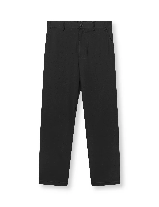 Metropolis Morten Pants, Black Elegant Men's Cashmere