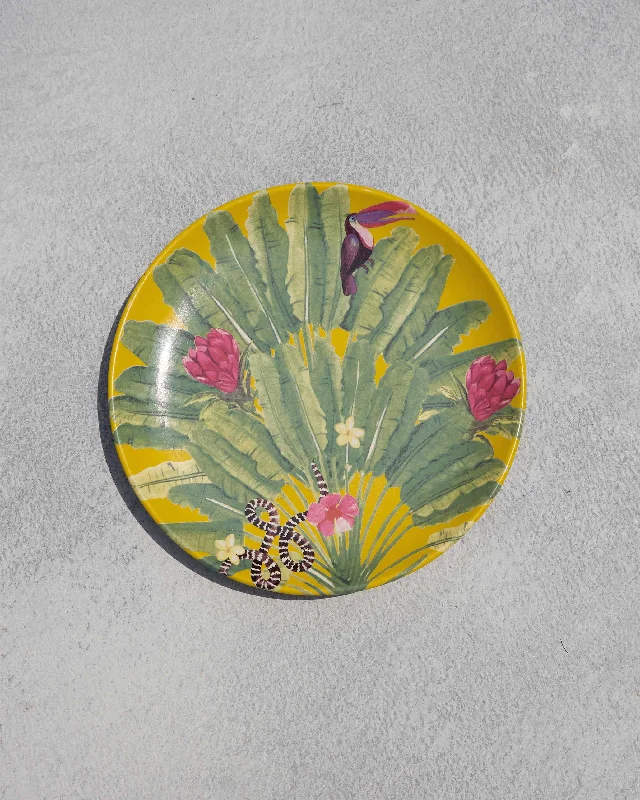 Madagascar Quarter Plate - Yellow Relaxed Men's Beach