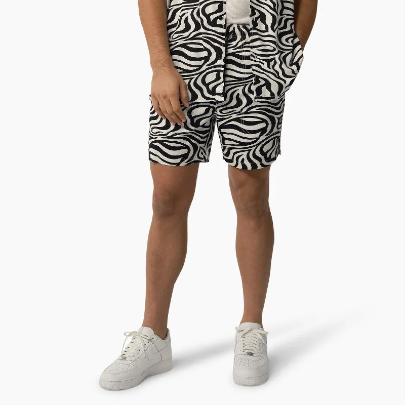 Dickies Zebra Print Drawstring Shorts, 6" Modern Men's Tech