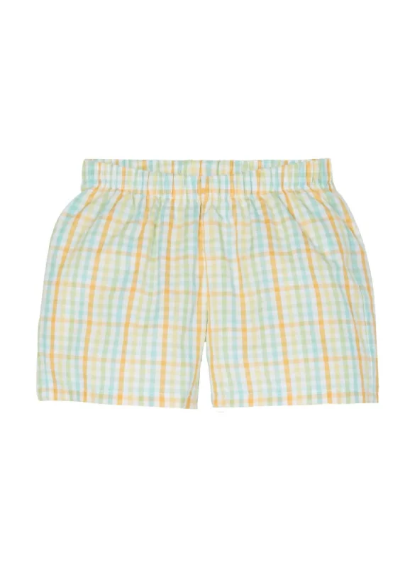 Kids' Pull On Shorts In Preppy Check Cozy Men's Winter