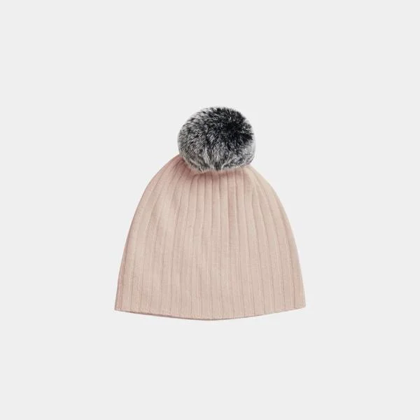 Belle Enfant Fur Pompom Hat Rose Youthful Men's Anime