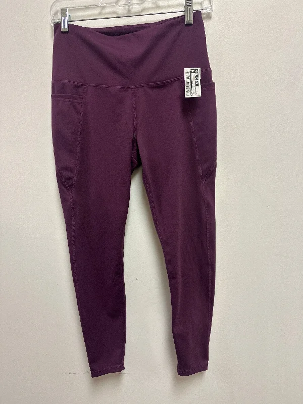 Athletic Leggings By Danskin In Purple, Size: M Vacation