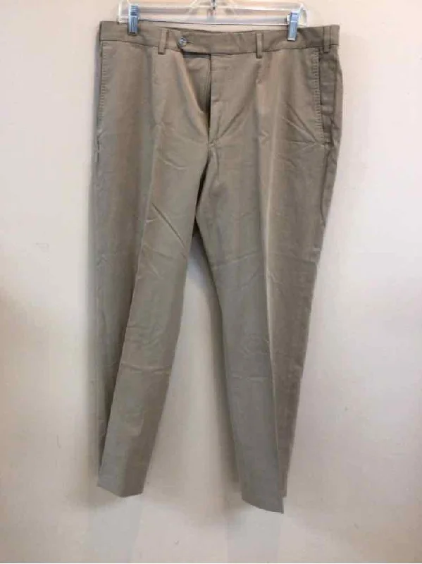 SIZE 34 ZEGNA Men's PANTS Monochromatic Office Style