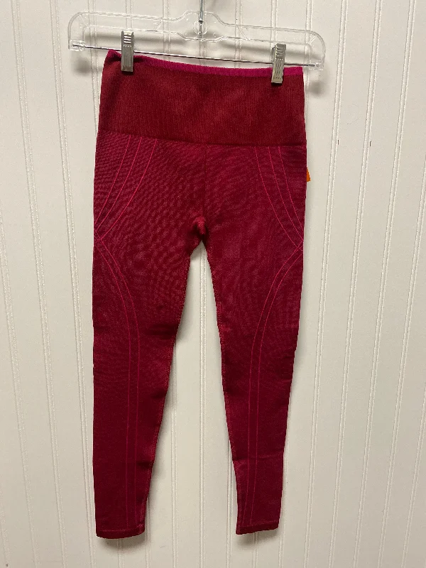 Athletic Leggings By Fabletics In Red, Size: Xs Laid