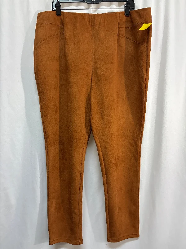 Pants Leggings By Cato In Brown, Size: 22 Traditional Men's Wool