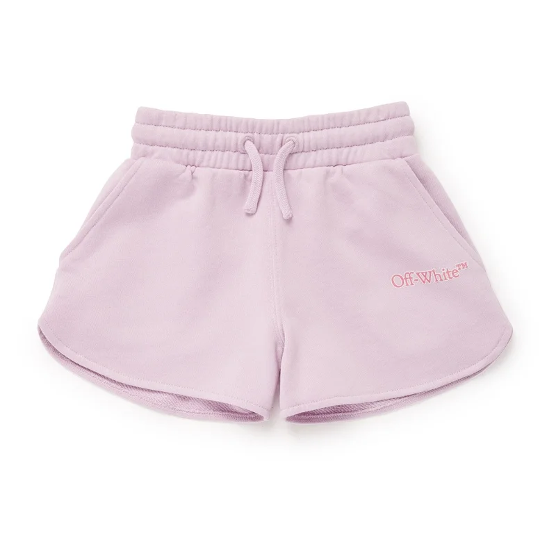 Lilac Logo Shorts Polished Men's Silk