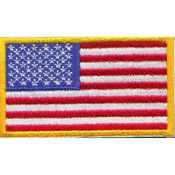 American Flag Patch 3 Inch x 5 Inch Relaxed Men's Beach