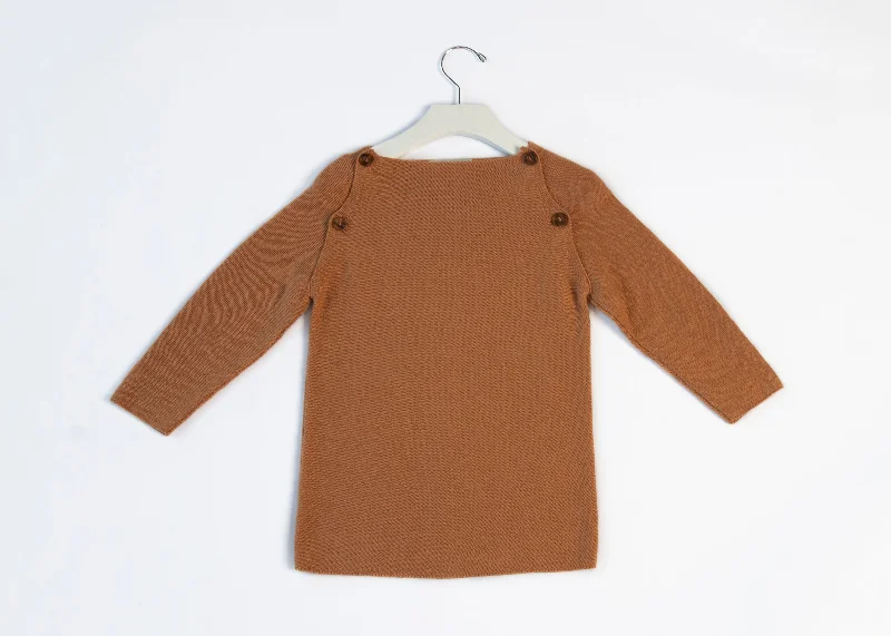 KNIT BUTTON LONG SLEEVE SWEATER PEACHY Sleek Men's Metallic