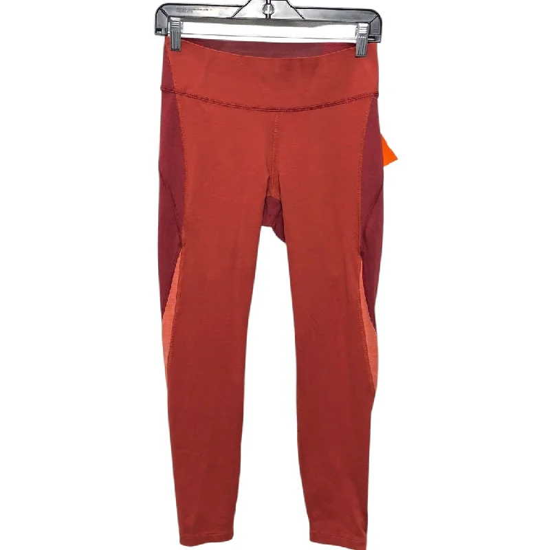 Athletic Leggings By Outdoor Voices In Orange & Red, Size:M Youthful Men's Anime