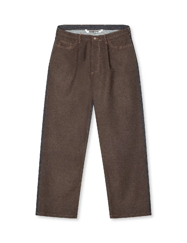 MB 50/50 Baggy Jeans, Raw/Brown Traditional Men's Country