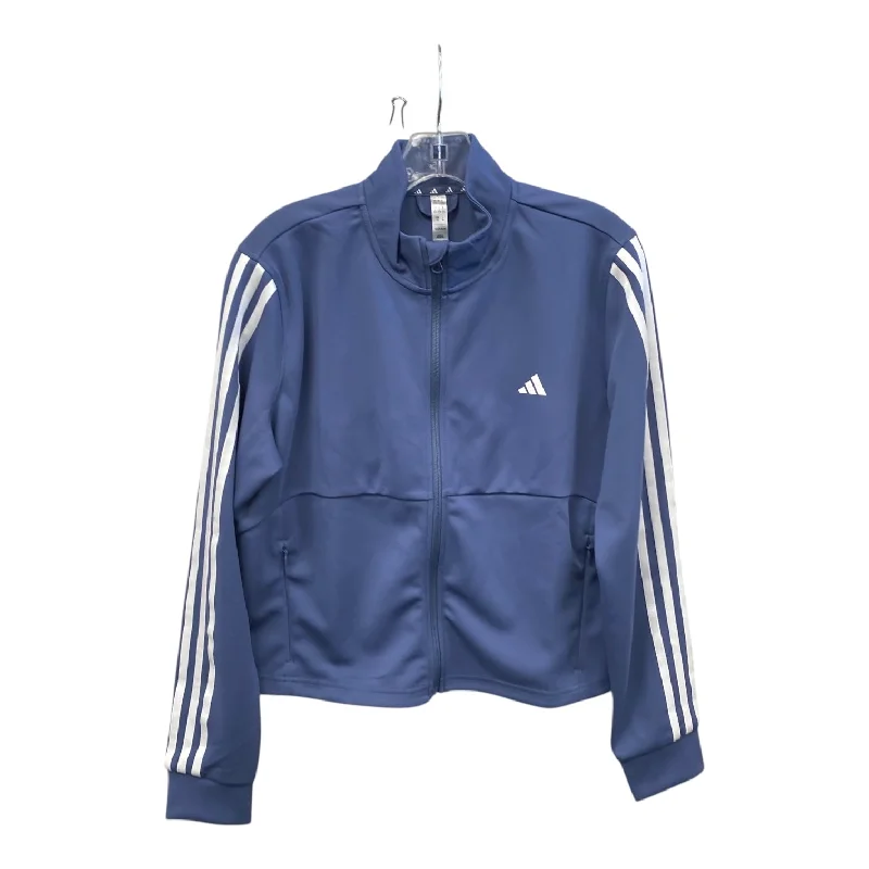 Athletic Jacket By Adidas In Blue, Size:L Sophisticated Men's 