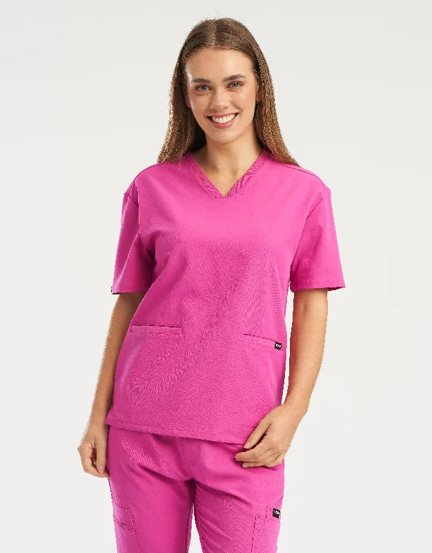 Essential V Neck Scrub Top - Just Pink Confident Men's Power