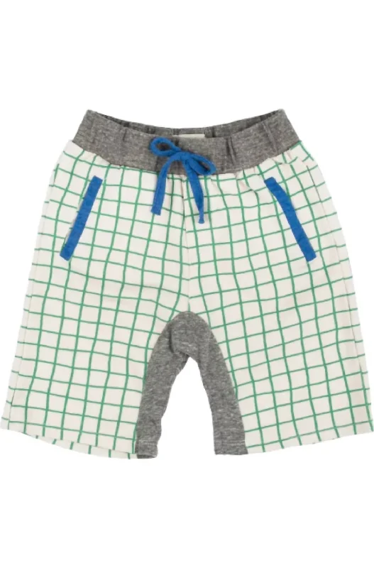 Boy's Alphabet Soup Short In Green Sleek Men's Contemporary 