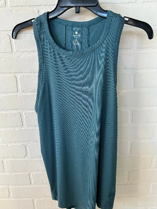 Athletic Tank Top By Apana In Teal, Size: M Tailored