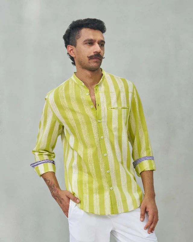 Slim Fit Shirt - Lime British Gentleman Style