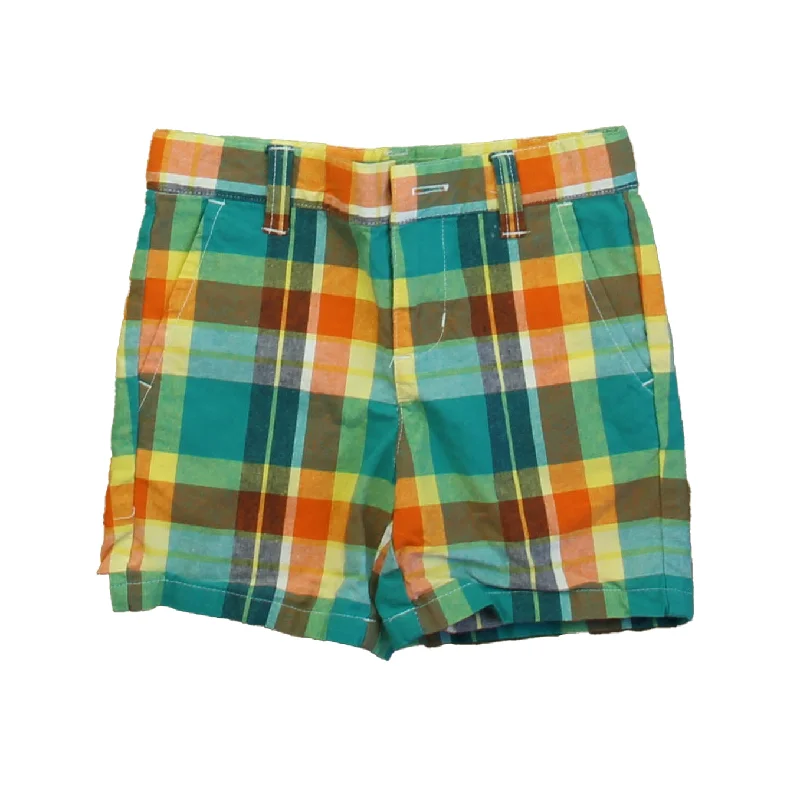 Janie and Jack Boys Green | Yellow Plaid Shorts British Gentleman Style