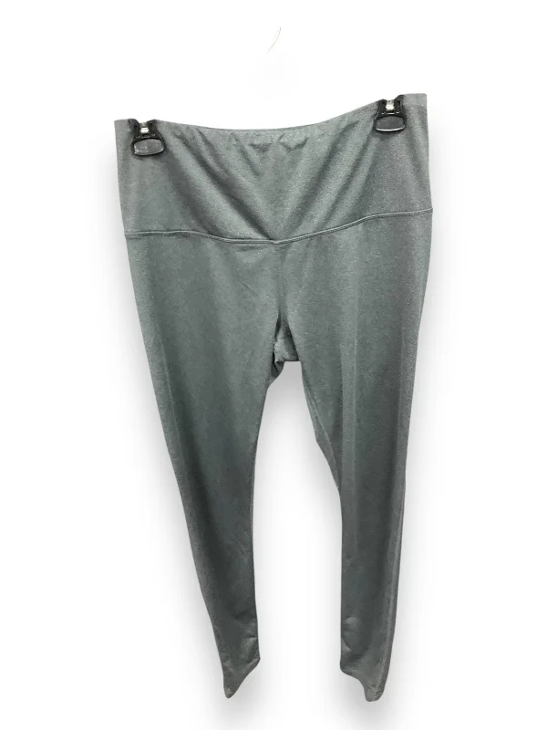 Athletic Leggings By Reebok In Grey, Size: M British Gentleman Style