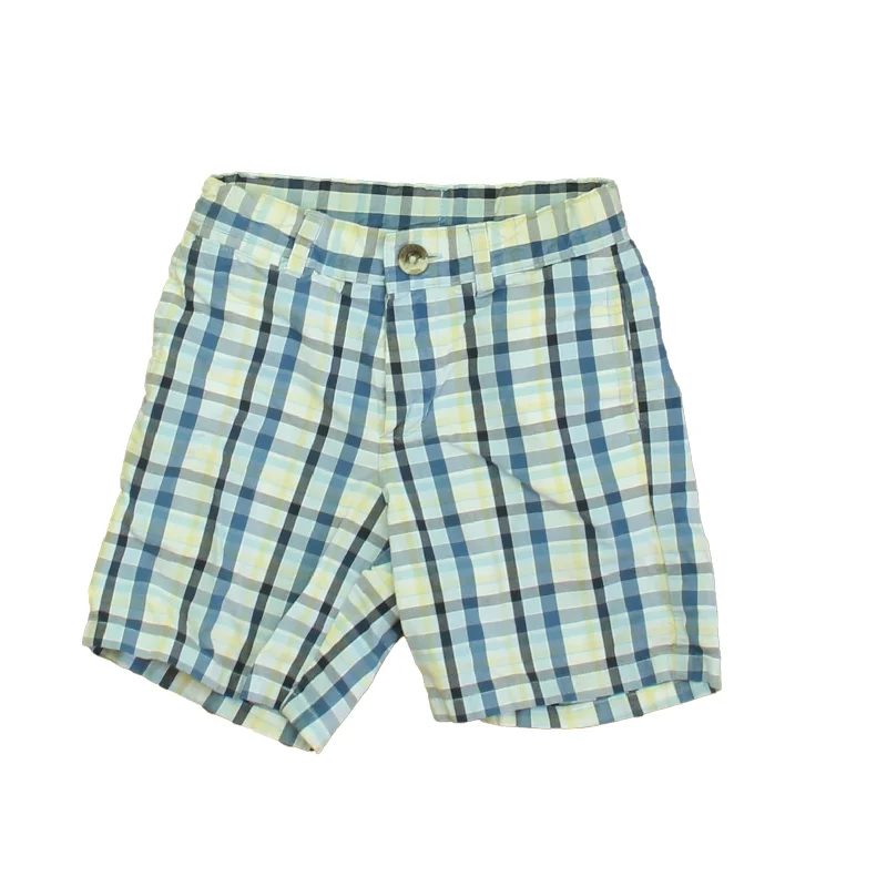 Janie and Jack Boys Blue Plaid Shorts Refined Men's Classic 