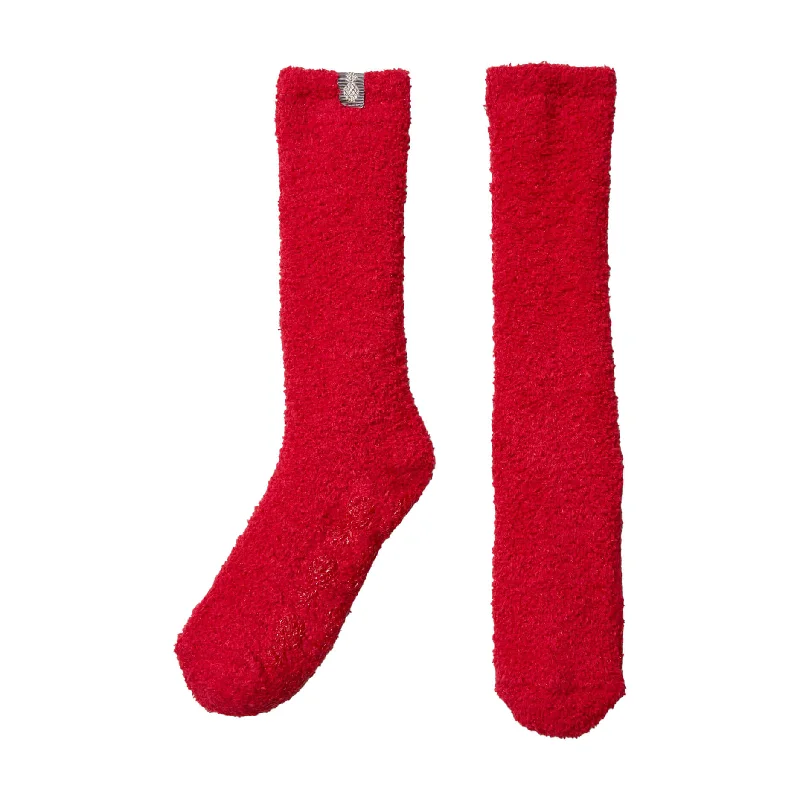 Tommy Bahama Women's Island Soft Cozy Lounge Socks - Jester Red Luxurious Men's High