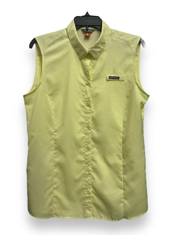 Athletic Tank Top By Eddie Bauer In Yellow, Size: M Dapper Men's 1920S