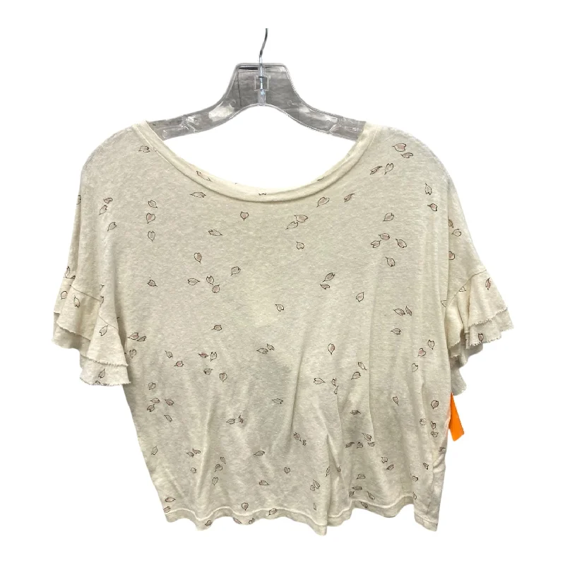 Top Ss Basic By T.La In Ivory, Size:Xs Cclassic Men's Tweed