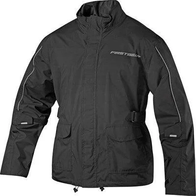 Ladies Delphin Rain Jacket Blk Sleek Men's Metallic