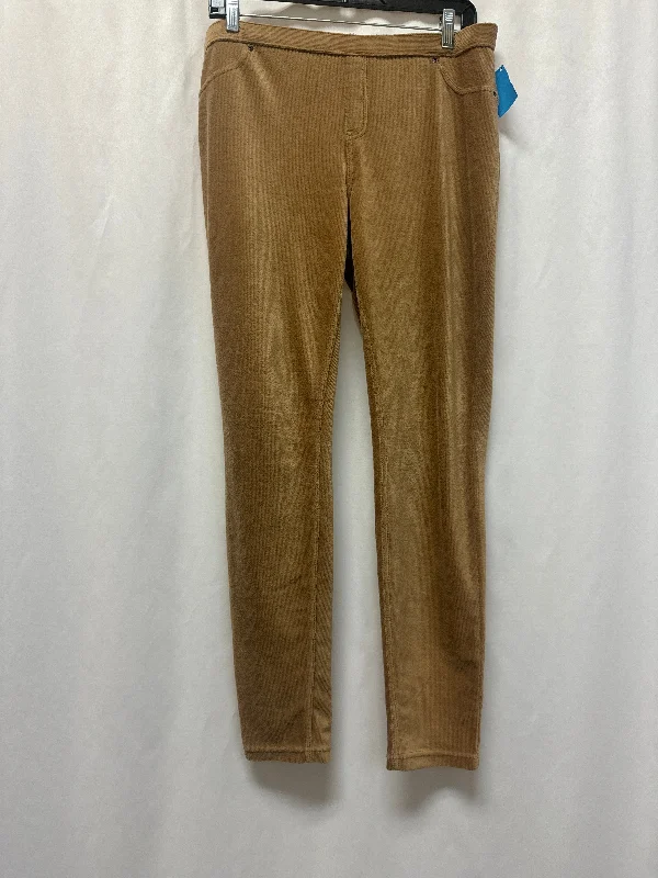 Pants Leggings By Hue In Brown, Size: L Street