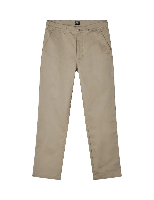 Cotton Twill Stretch Elias Pants, Silver Sage Tailored