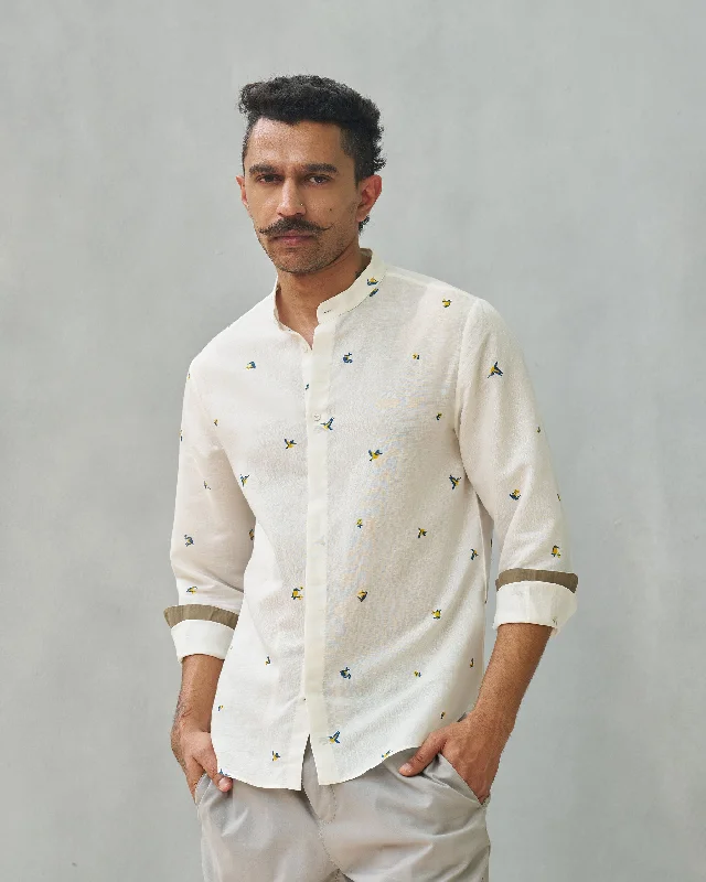 Matt Shirt - Ivory Bold Men's Statement