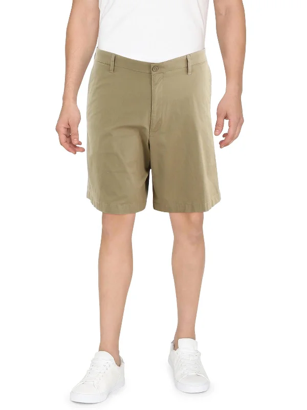 Mens Solid Cotton Khaki Shorts Casual Men's Japanese 