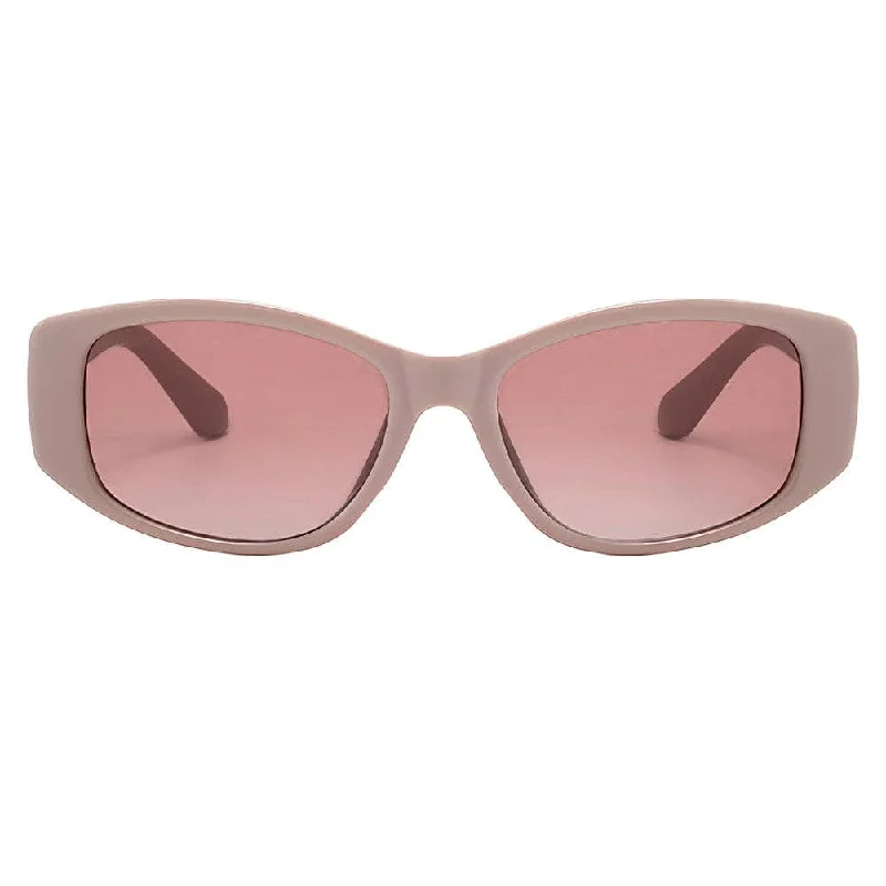 Fifth & Ninth - Tara Polarized Sunglasses - Mauve/Rose Trendy Men's Oversized